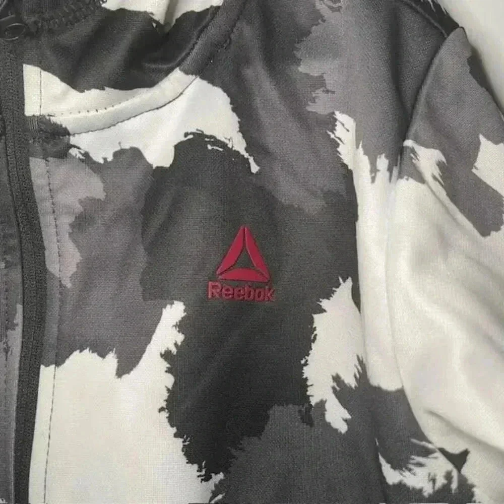 Reebok Boys' Full Zip Hooded Camo Jacket (Size 7)